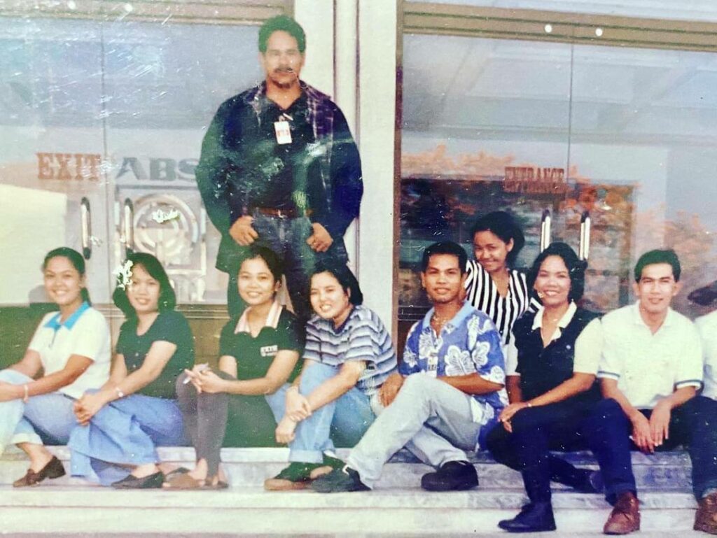 A group photo taken outside the Bacolod broadcast while it was in the final stage of construction in the 90s. | Photo from Yasmin Pascual-Dormido personal collection used with permission