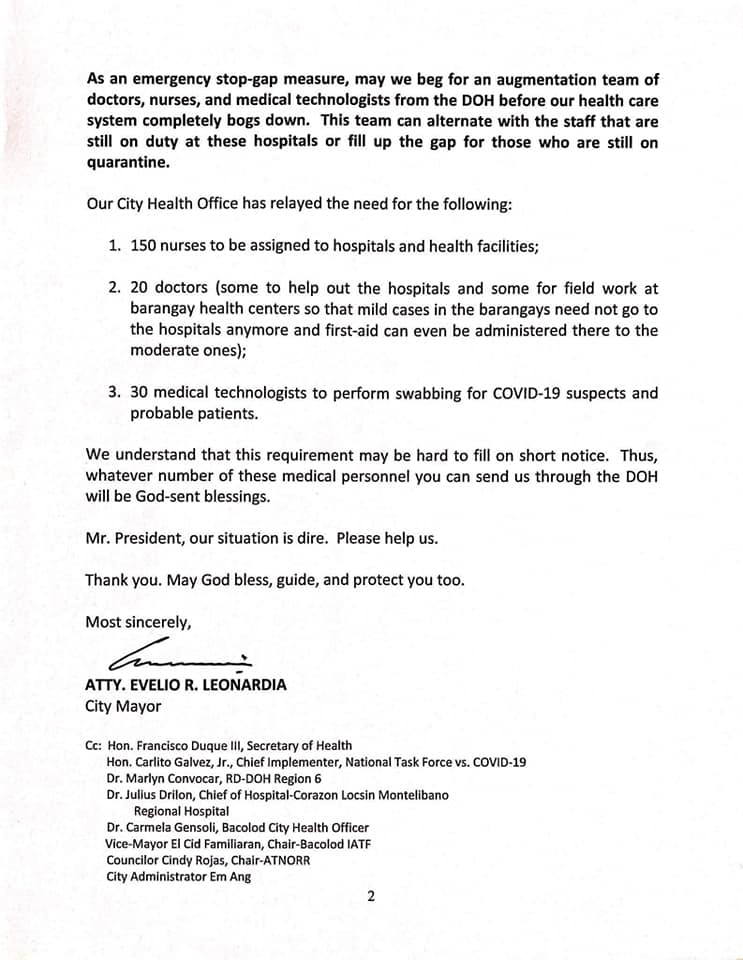 Letter of appeal to Pres Duterte page 02