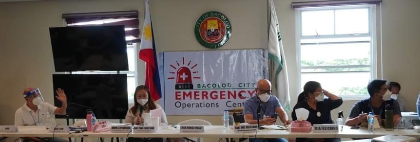 The Bacolod City Emergency Operations Center (EOC) members during the webinar.