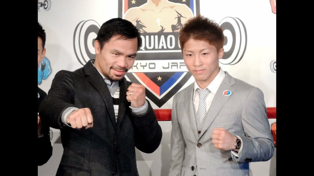 Japanese boxing sensation Naoya Inoue and eight-division world champion Manny “Pacman” Pacquiao. | Photo from SPORTS NEWS Youtube video