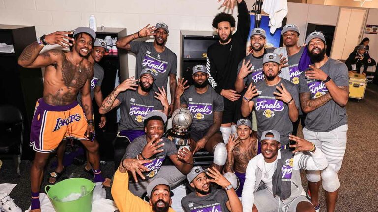 Lakers, back in the Finals after dismantling the Nuggets 117-107