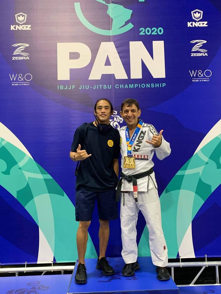Doc Sunny Diego with Professor Marcus Norat, Master 4 IBJJF PAN American Champion. Norat is also of Gracie Humaita Jiujitsu Redlands. | Photo from personal collection courtesy of Doc Sunny Diego