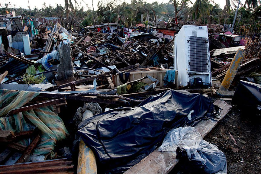 MEMORIES OF A VILLAGE. These are among the remains of what used to be a community in Kawayan, Tacloban City a week after superstorm Yolanda struck the Philippines on 8 November 2013. | Photo by Julius D. Mariveles
