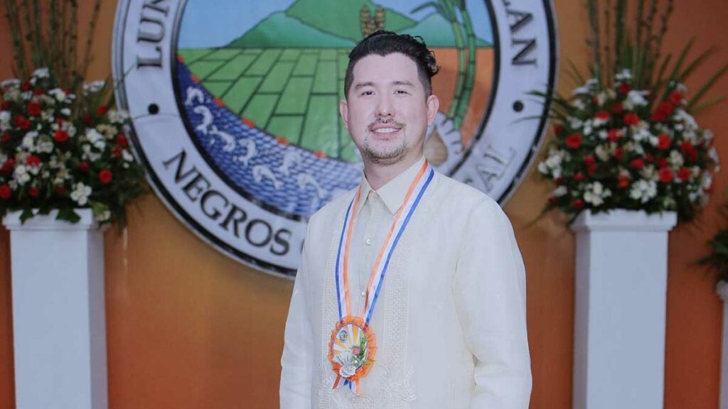 Himamaylan City Vice Mayor Justin Gatuslao. | Photo from The Inauguration 2019 FB page.