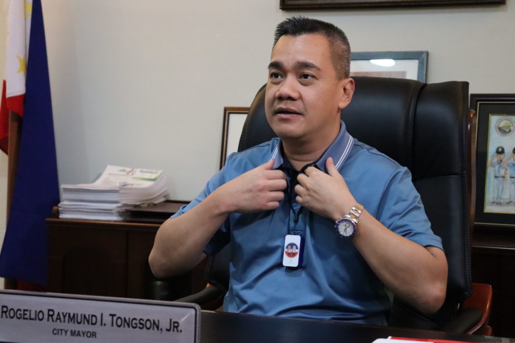 Mayor Rogelio Raymund I. Tongson, Jr. during an interview with DNX. | Photo by Banjo C. Hinolan, Jr.