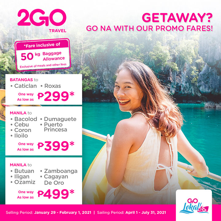 2go getaway promo