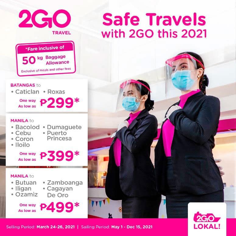 2Go Safe Travels promo.