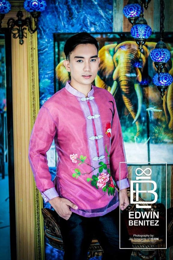 A sample of the creation of fashion designer Edwin Benitez who will be helping raise funds for the community pantry of artists. Photo from Edwin Benitez thru Rudy Reveche used with permission