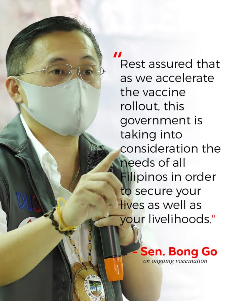 Sen. Christopher Lawrence "Bong" Go. | Photo from Bong Go Facebook page.