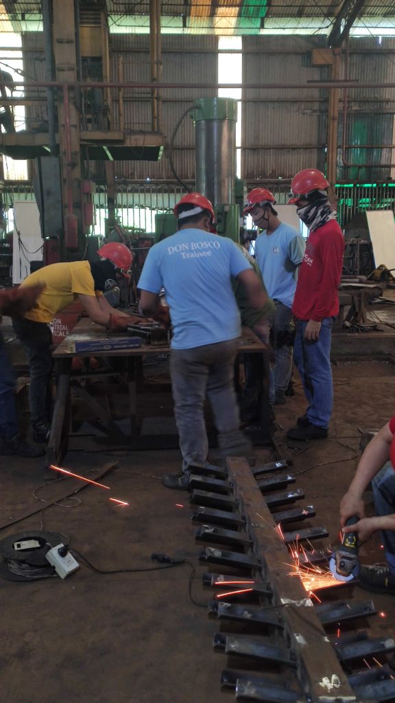 Don Bosco Technical Institute students undergoing their in-plant training under a partnership program with Victorias Milling Company.