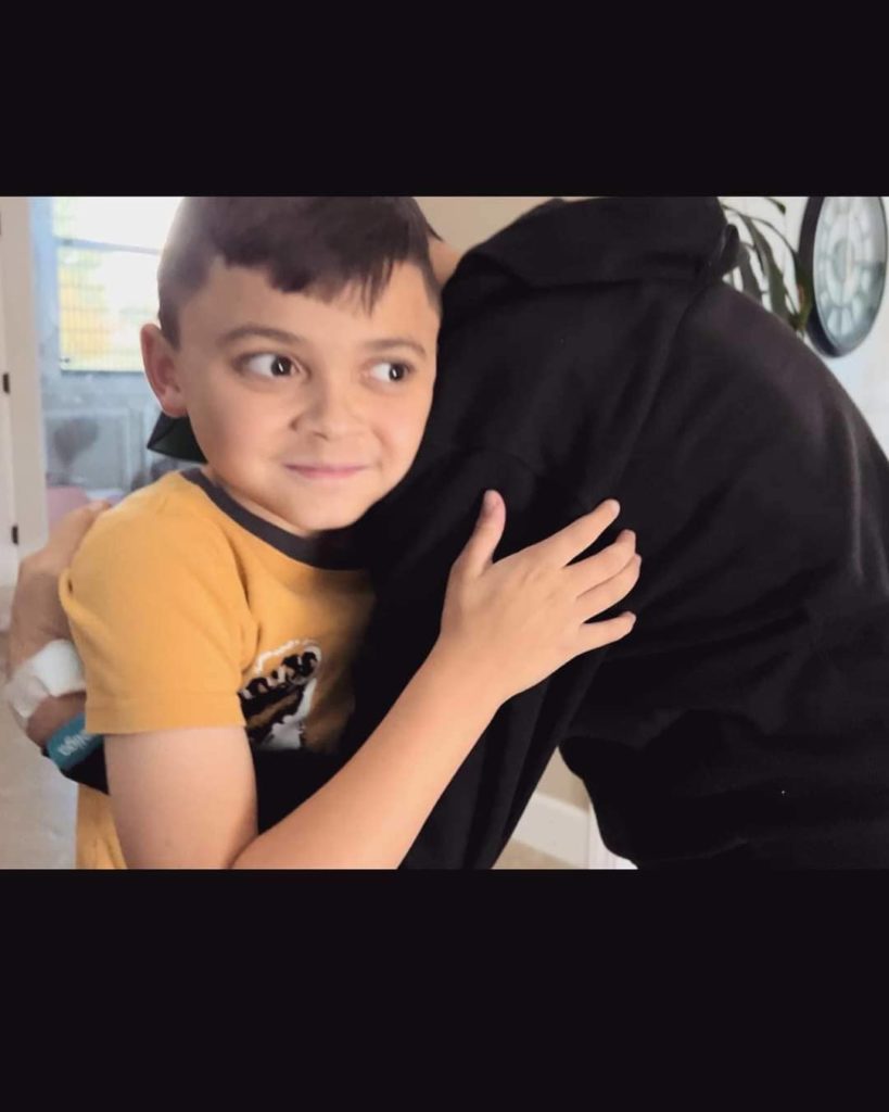 audie hugs