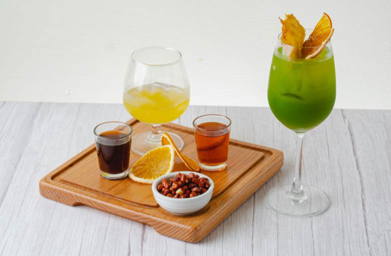 Lumay and Yuhom cocktail drinks (from L-R)