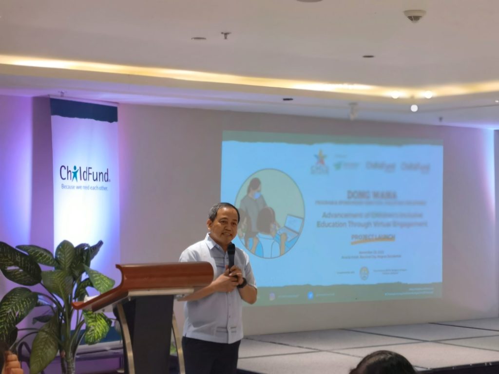 Dong Waña Program and Sponsorship Director ChildFund Philippines.