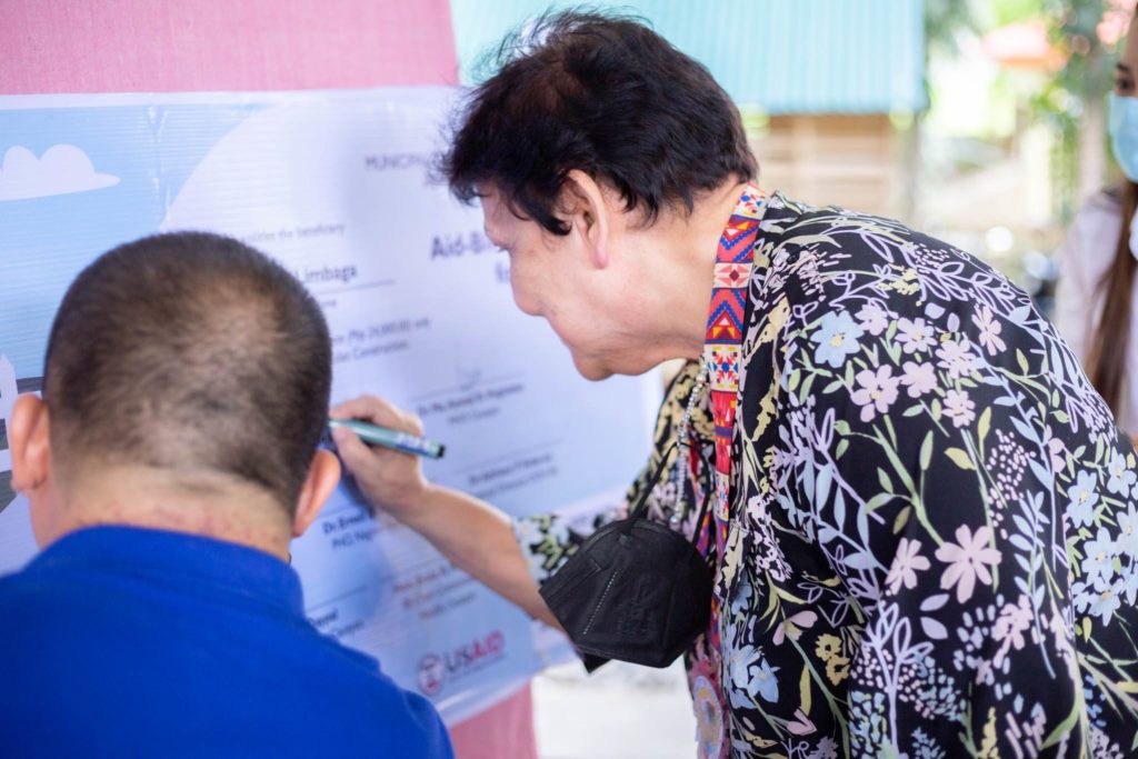 NWTF Executive Director and Founder Suzzette Gaston during Cauayan Environmental Health and Sanitation Program Launching