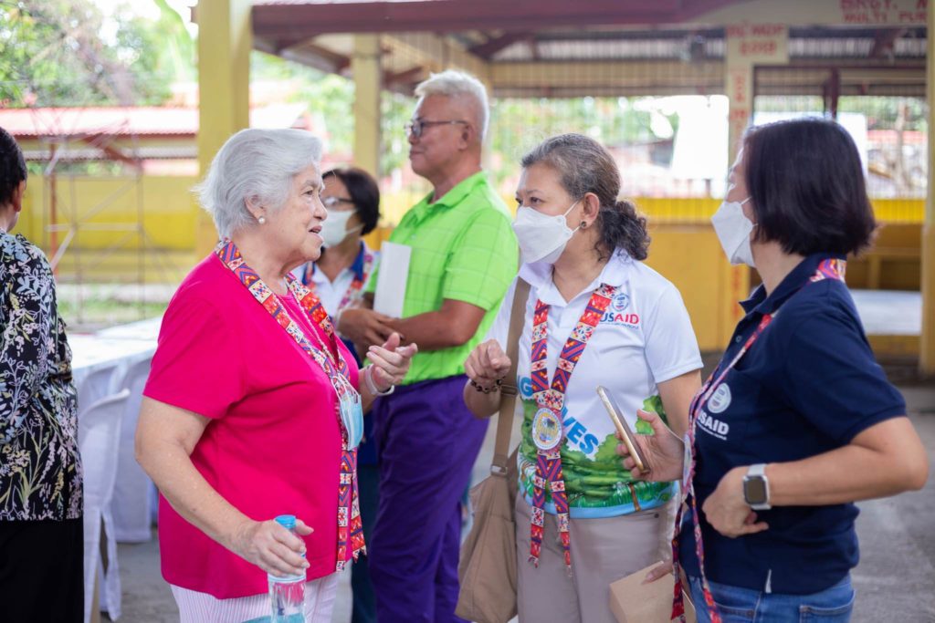 NWTF Founder Corazon Henares (leftmost) with USAID Safe Water Representatives 