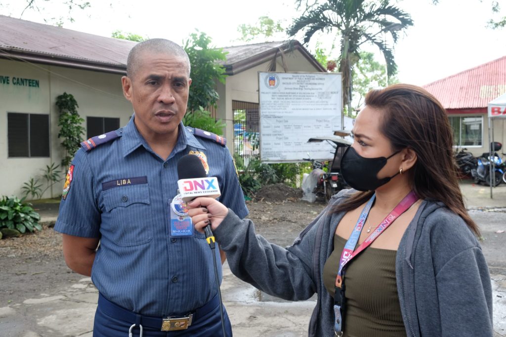 Major Junjie Liba with during an interview with DNX reporter Mira Nicole Magbanua. | DNX file photo.