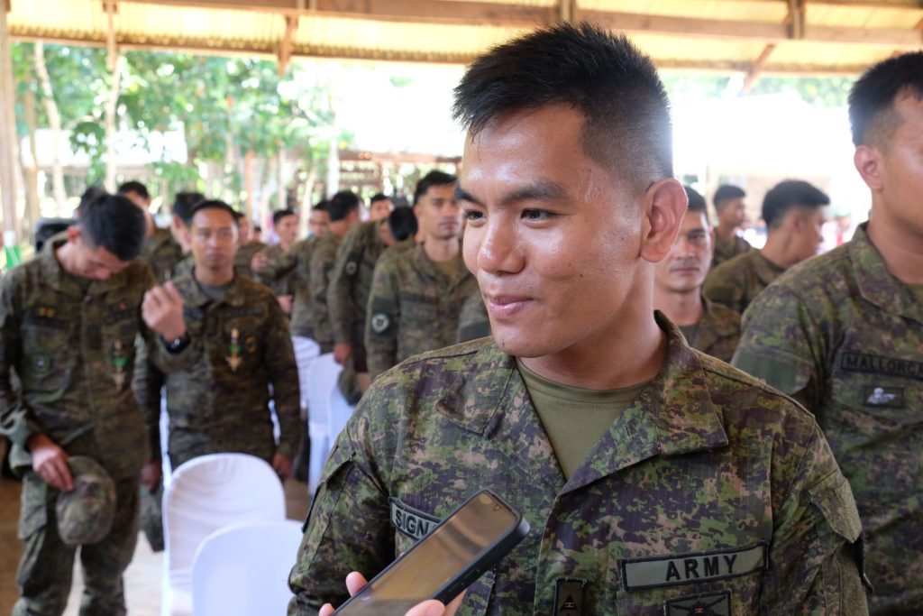 Executive Officer of the Charlie Company of the 94th Infantry Battalion Rapp Signabon. | DNX file photo.