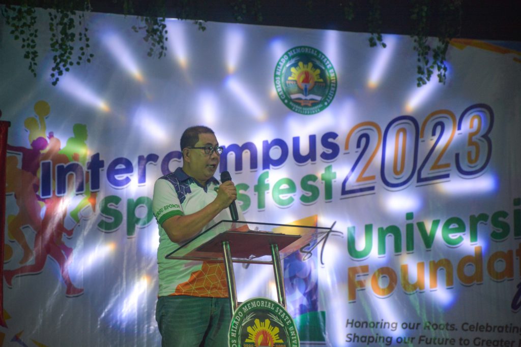 President Norberto P. Mangulabnan, PhD, gives his message to the CHMSU Community.