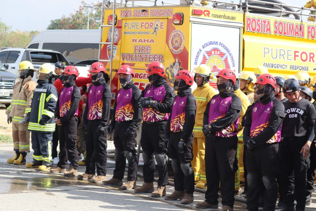 Okada Manilas fire brigade team showcased exceptional skills and preparedness successfully defending their championship in the High Rise Hotel Category against the countrys top integrated resorts and h
