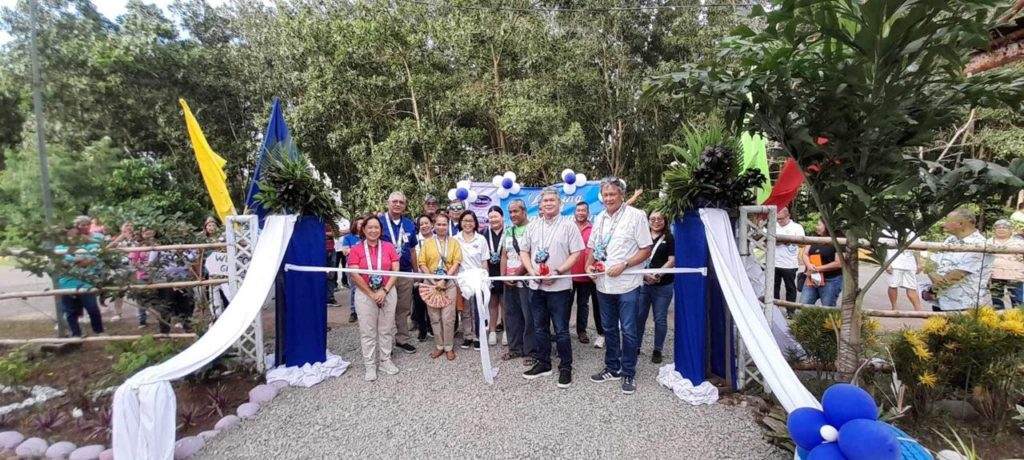Officials and residents joined the ribbon cutting in the first ever materials recovery facility in Brgy. Purisima, Manapla.