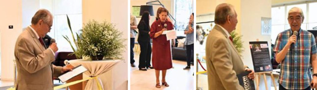 The exhibit was honored by the presence of distinguished guests, including Negros Cultural Foundation President Ms. Lyn Gamboa and former Silay City Mayor Mr. Oti Montelibano.