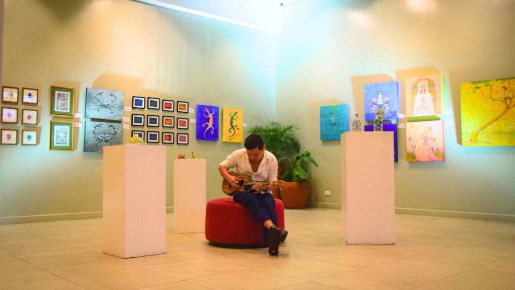 Waves, Currents of Bygone Time Artist Arnel Villaceran and his artworks | Photo by: Martina Villaluna