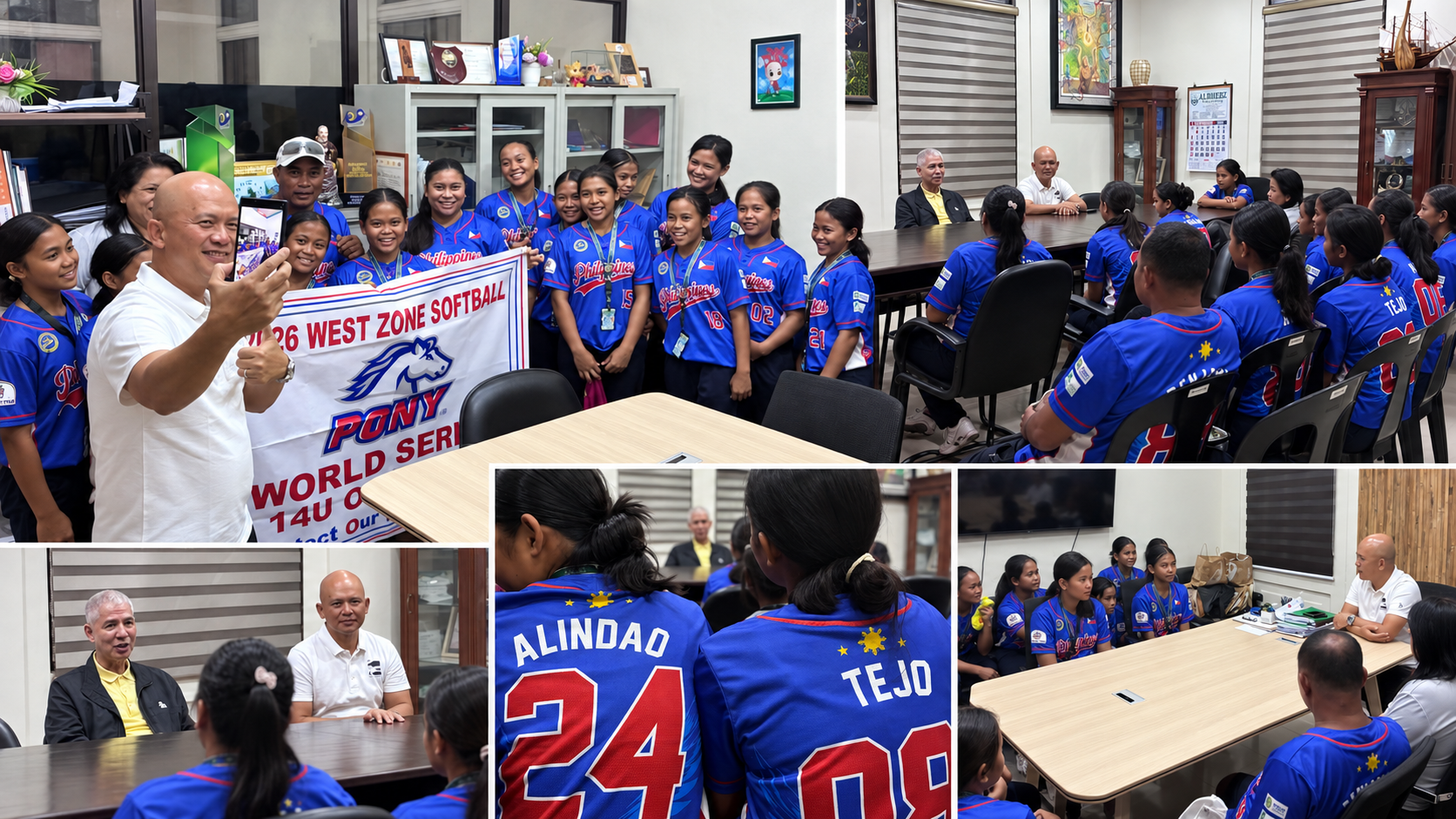 Murcia softball champs call on Gov. Lacson after PONY World Series zone win